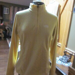 North face half zip fleece ladys S/ P lemon yellow